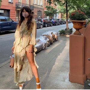 Cynthia Rowley Courtney Maxi Wrapped Dress